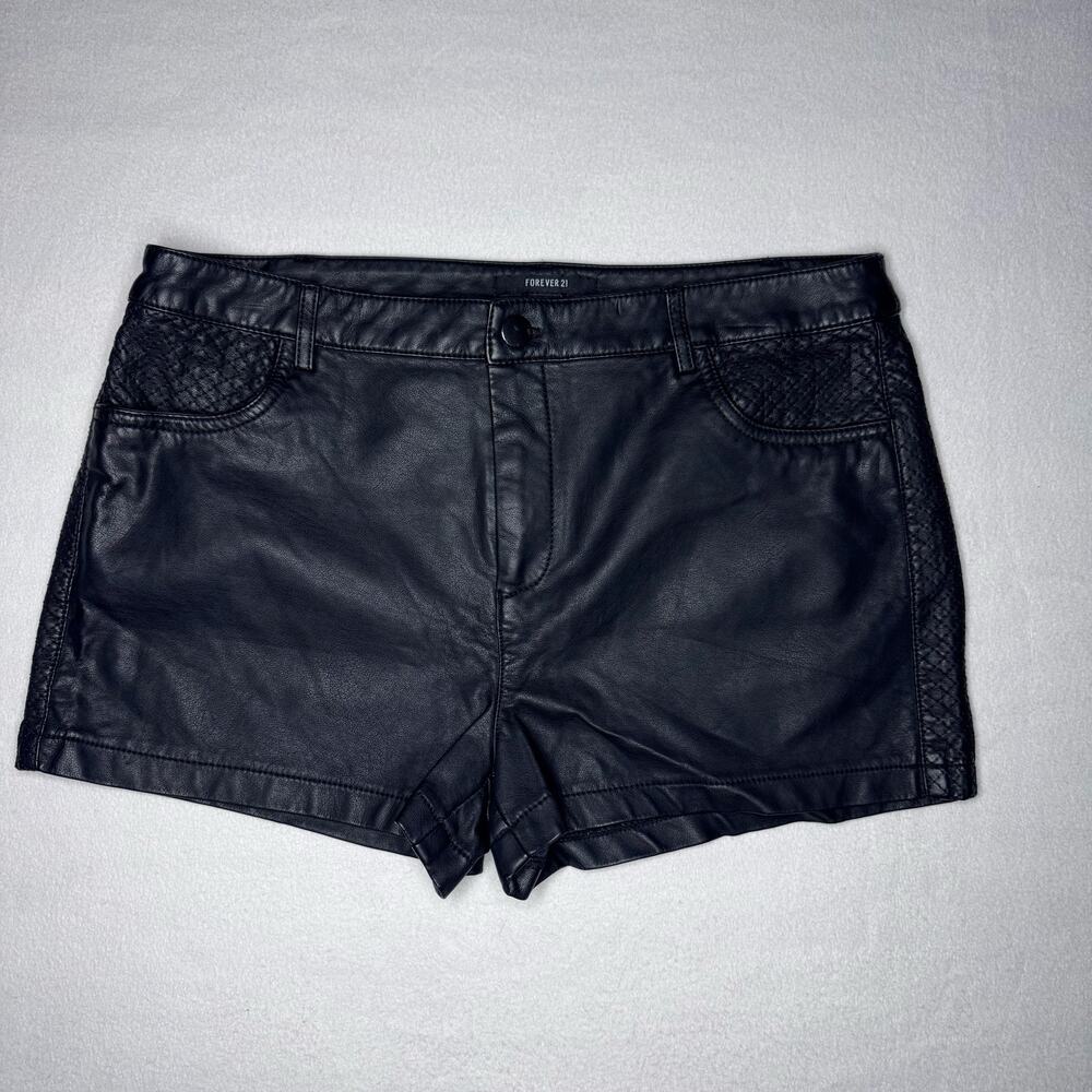 Black Forever 21 Pleather Shorts